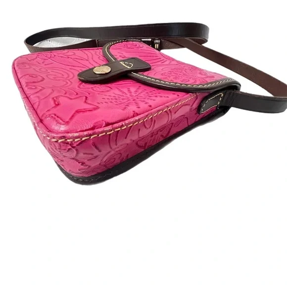 Disney Dooney & Bourke Sketch Pink Leather Small Crossbody Handbag - Picture 5 of 12